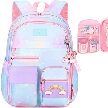 Schoolbag for boys and girls primary school students grade one, three and six large